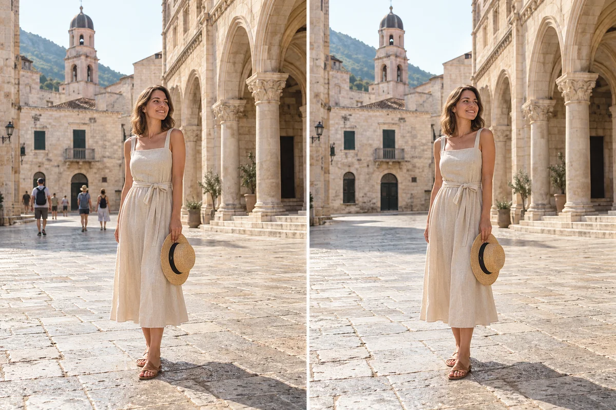 Before and after for Portraits & Everyday Photo Editing